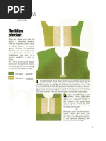 Neckline Placket