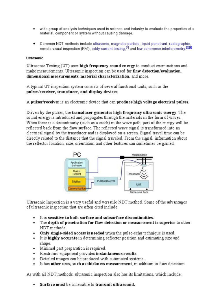 Ultrasonic Testing in Nondestructive Evaluation | PDF | Nondestructive ...