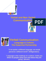 Verbal and Nonverbal Comm