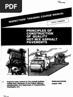 Principles of Construction of Quality Hot-mix Asphalt Pavement