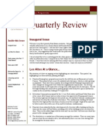 Quarterly Review: Inaugural Issue