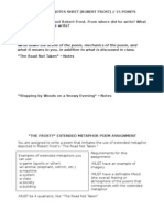 Frosty Notes Sheet and Assignment