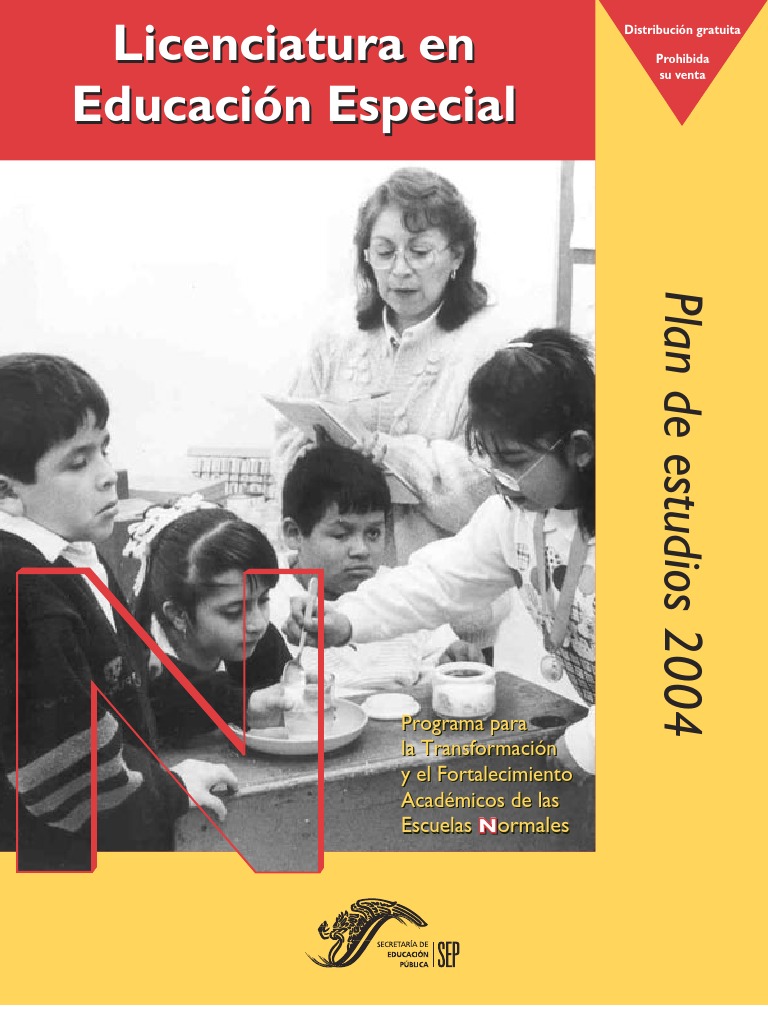 Plan de Estudios Licenciatura Educación Especial | PDF | Ciencias ...