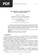 Download The Entropy of Lagrange-Finsler Spaces and Ricci Flows by Sergiu  Vacaru SN12800307 doc pdf
