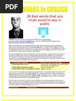 Download Reading  Comprehension - BAD WORDS in English by Suzana SN12801465 doc pdf