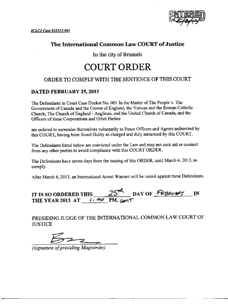 The International Common Law Court of Justice PDF
