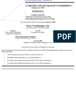 NEOSE TECHNOLOGIES INC 8-K (Events or Changes Between Quarterly Reports) 2009-02-20