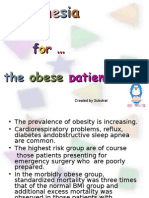 The Obese Patient. F o R