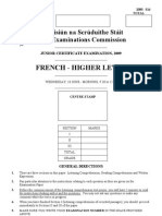 French Exam 2009