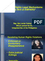 Mcle Lecture On Amparo 2012 IBP CL