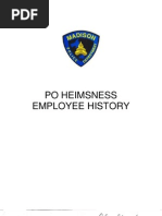 MPD PO Heimsness Employee History