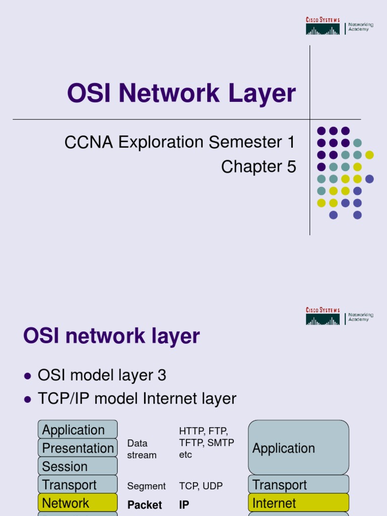 Chapter 5 OSI Network Layer Router Protocols