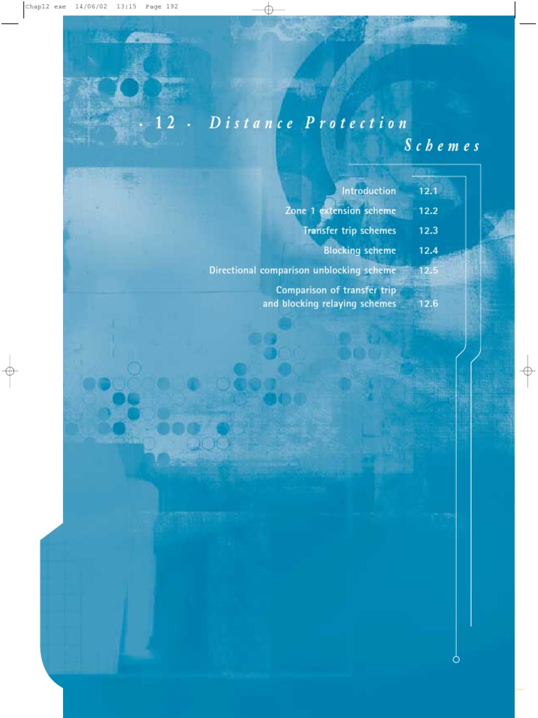 Distance Protection Schemes Overview | PDF | Relay | Electrical Components