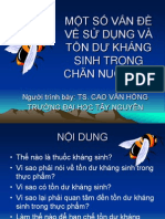 Một Số Vấn Đề Về Sử Dụng Và Tồn Dư Kháng Sinh Trong Chăn Nuôi Ong