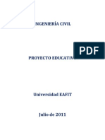 Proyecto Educativo Ingenieria Civil Eafit