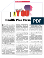 Health Plus Personality: 758 March 2002 The Competition Master