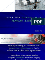 Case Study Rob Parson at Morgan Stanley