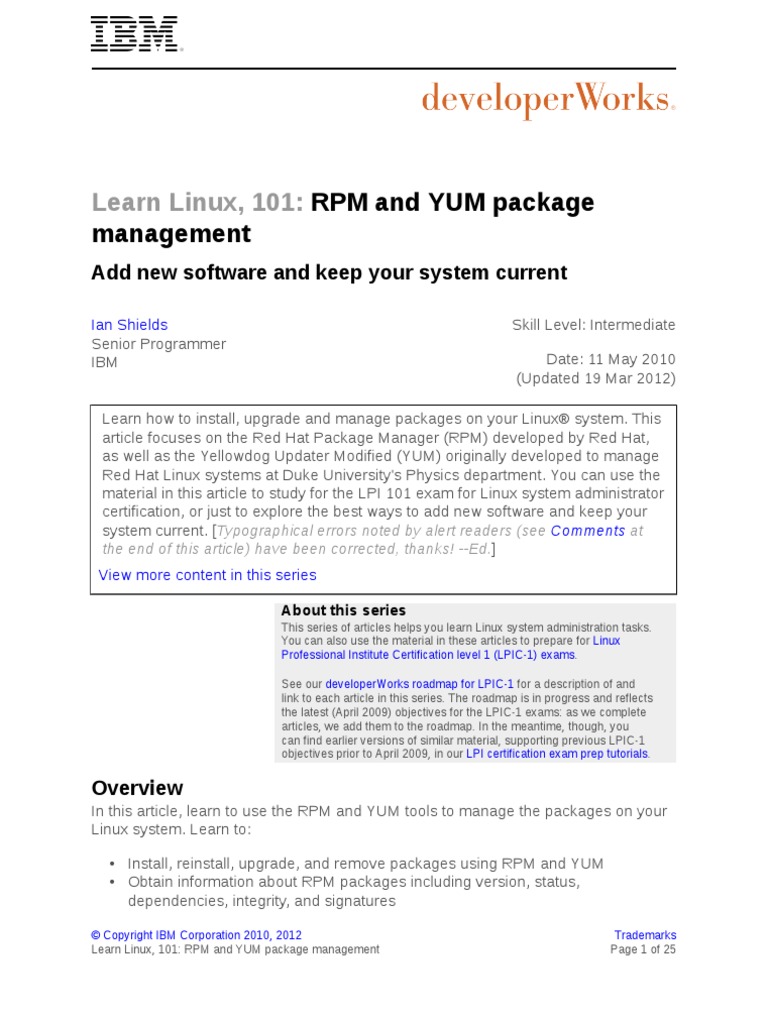 Learn Linux 101 | PDF | Advanced Packaging Tool | Unix Software