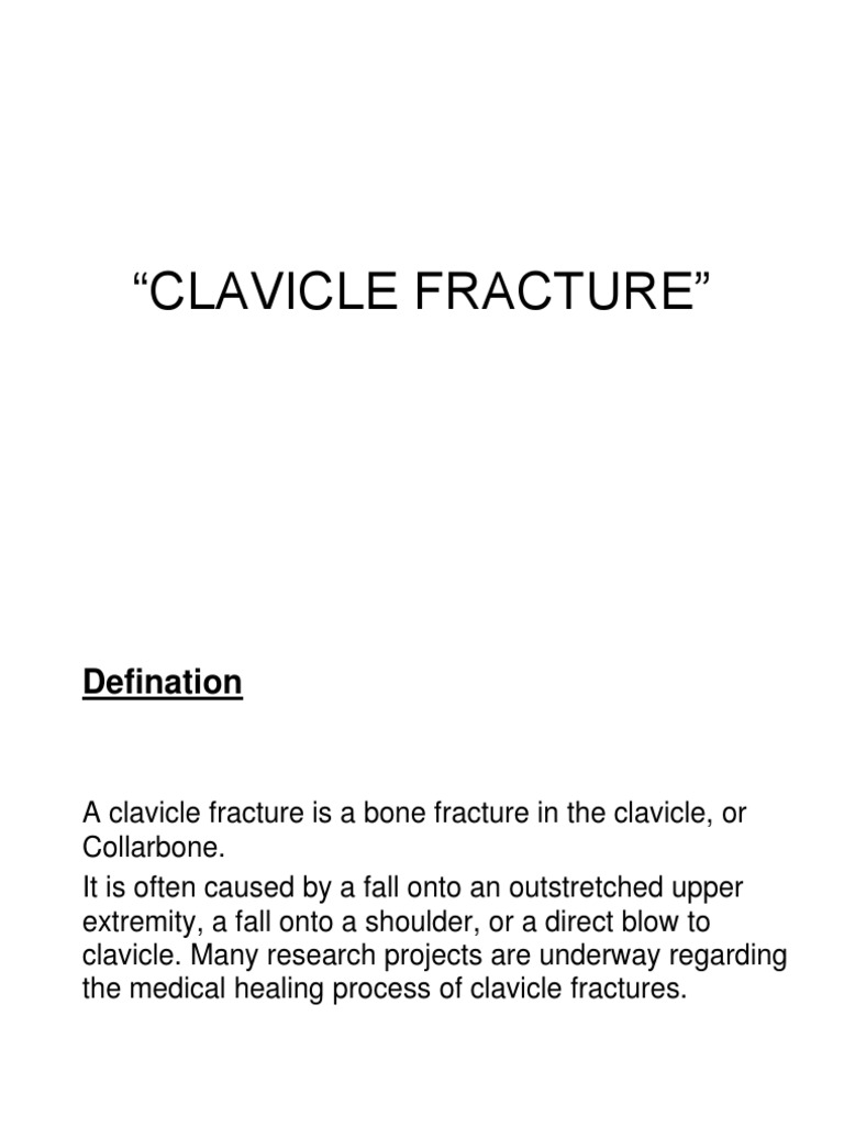 Clavicle Fracture | PDF | Joints | Skeletal System