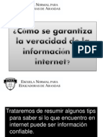 LCPS - 02-Oct.-12 - Act. - Garantia de La Veracidad en Internet, Presentacion.