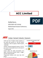 Investor Presentation August 12 ACC