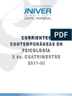 Corrientes Contemporaneas en Psicologica Univer 2011