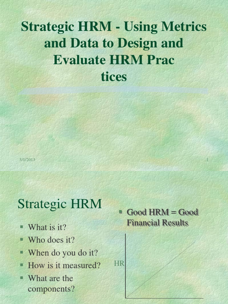 UNIT ONE - Introduction To Strategic HRM | PDF | Human Resource ...