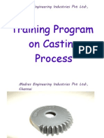 Training Program On Casting Process: Madras Engineering Industries PVT LTD., Chennai
