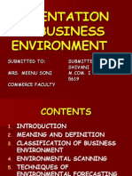 Presentation On Business Environment