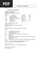 EX. NO.1 Basic Unix Commands Aim: To Study Basic Unix Commands. Display Commands