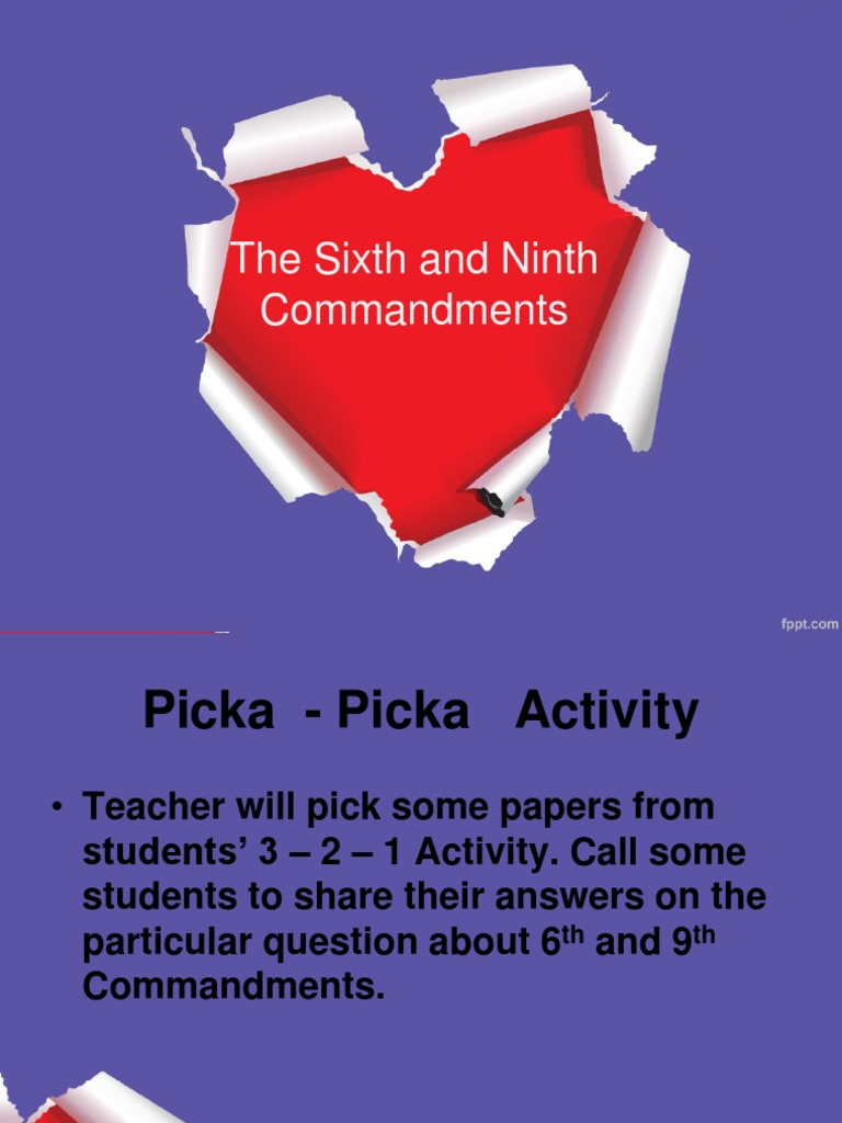 Understanding the 6th & 9th Commandments | PDF | Jesus | Mary, Mother ...