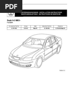 Saab 9-3 M03-: Monteringsanvisning Installation Instructions Montageanleitung Instructions de Montage