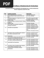 Academic Calendar 2011