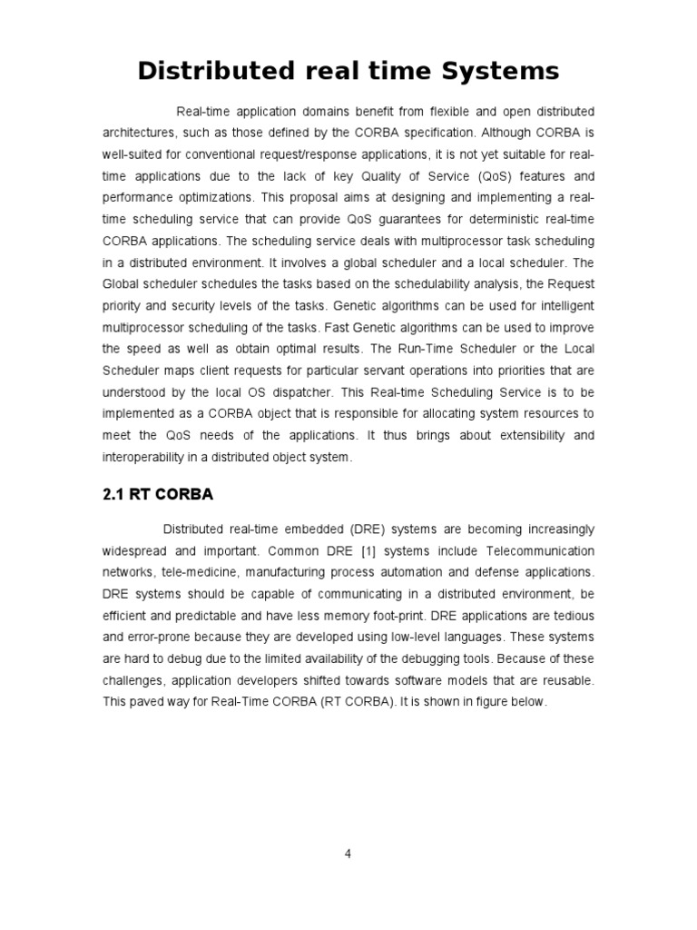 Real-Time Scheduling for CORBA Systems | PDF | Common Object Request ...