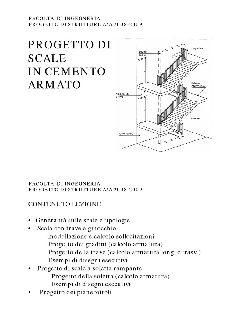Progetto Scale in C.A. | PDF