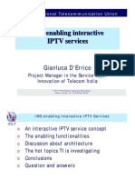 IMS Enabling Interactive IPTV Services