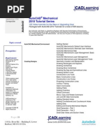 Autocad 2010 Tutorial Series Autocad Mechanical 2010 Tutorial Series