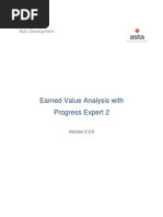 Earned Value Analysis With Progress Expert 2: Asta Development