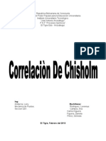 Correlacion de Chisholm.