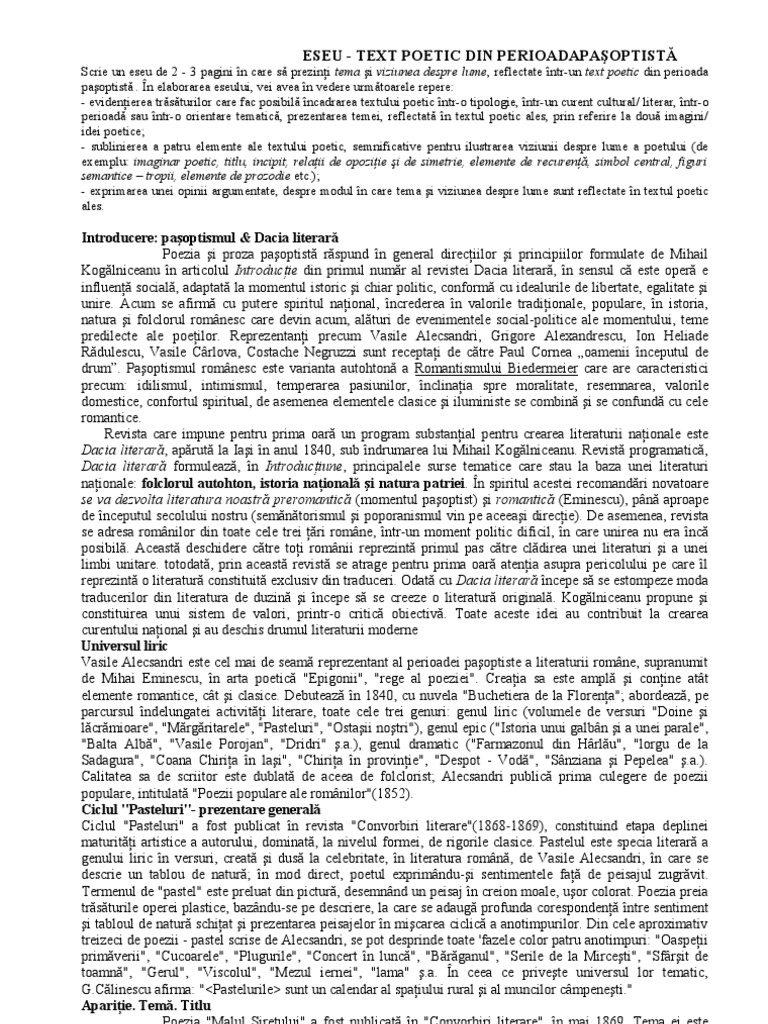 Malul Siretului-Vasile Alecsandri