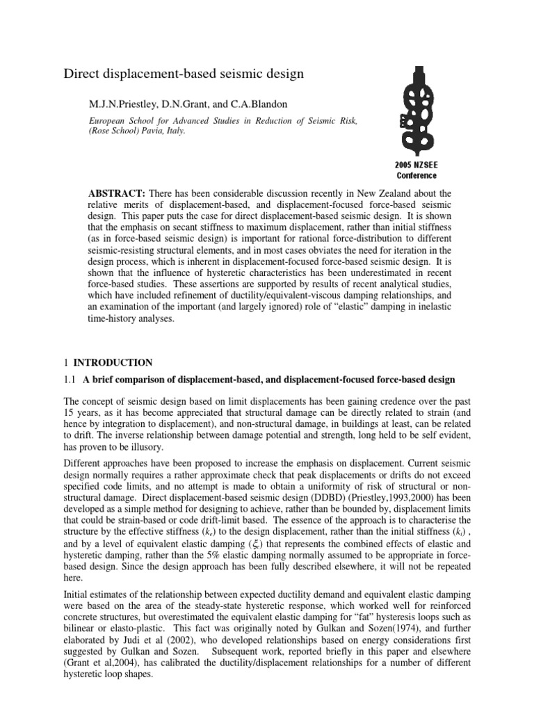 Paper On Seismic Analysis | PDF