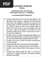 Un pensiero al giorno - Marzo 2013