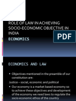 Role of Law in Achieving Socio-Economic Objective in India: Economics