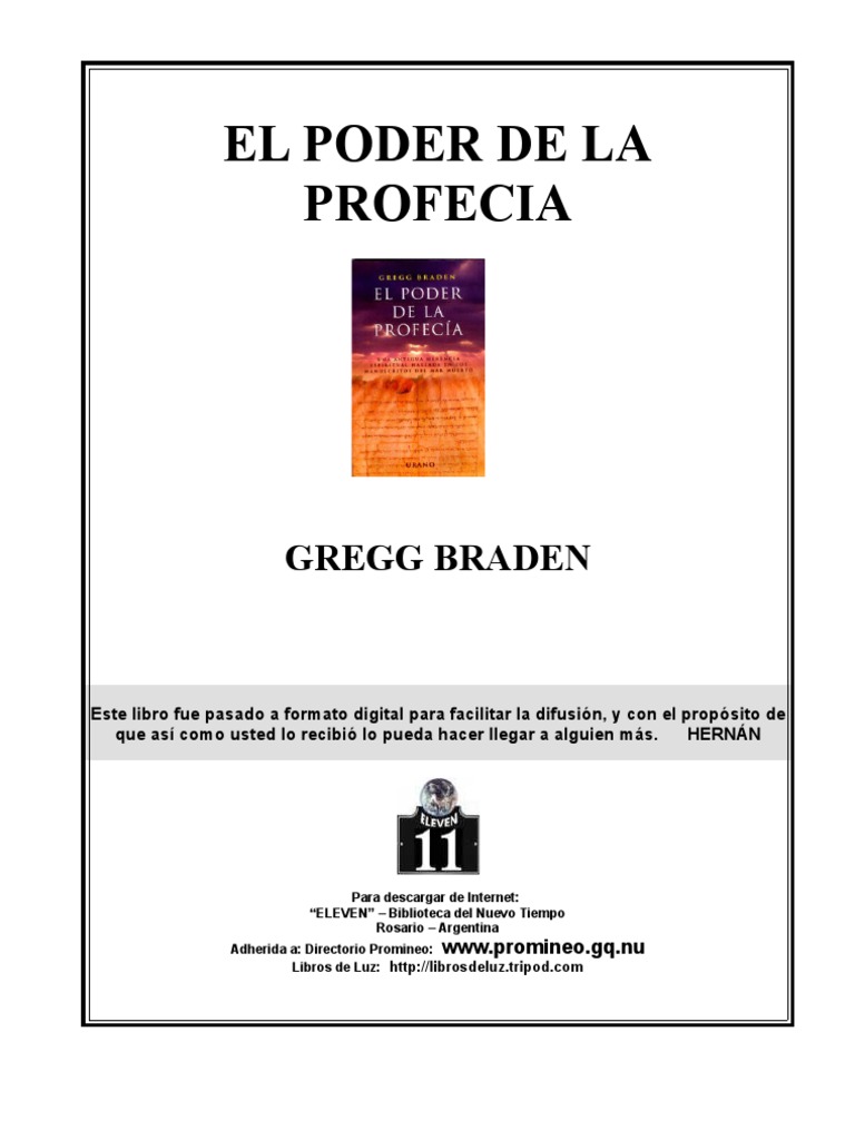 Greggbraden Elpoderdelaprofecia Profecía Tiempo - 