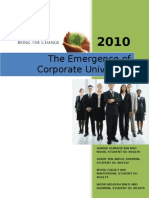 The Emergence of Corporate University