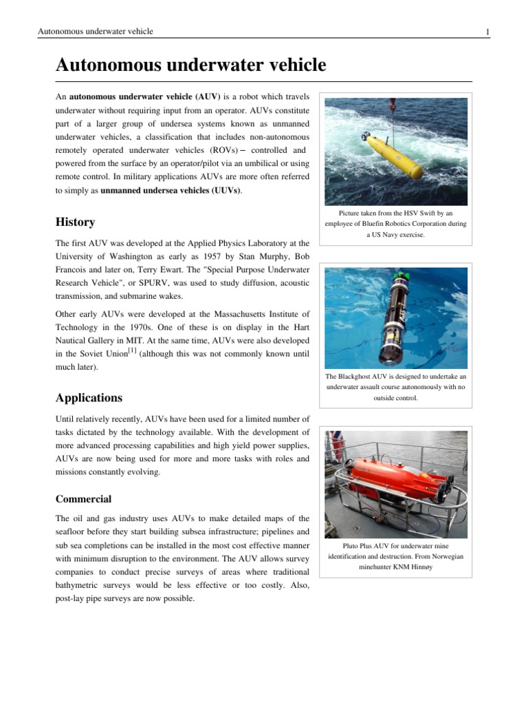Advances in Autonomous Underwater Vehicles | PDF | Vehicles | Science