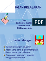 Rancangan Pelajaran: Oleh: Enchum BT Ibrahim Jabatan Sains IPG-Kampus Ipoh