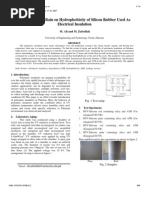 Effect of Acidic Rain On Hydrophobicity of Silicon Rubber