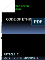 Philippine Dental Association: Code of Ethics