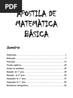 APOSTILA DE MATEMÀTICA BÁSICA